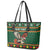 Personalized Radnorshire Wales Christmas Leather Tote Bag Red-Tailed Hawk Design - Wonder Print Shop