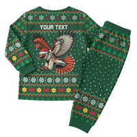 Personalized Radnorshire Wales Christmas Pajama Set Red-Tailed Hawk Design - Wonder Print Shop