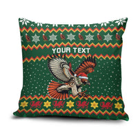 Personalized Radnorshire Wales Christmas Pillow Cover Red-Tailed Hawk Design - Wonder Print Shop