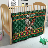 Personalized Radnorshire Wales Christmas Quilt Red-Tailed Hawk Design - Wonder Print Shop