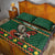Personalized Radnorshire Wales Christmas Quilt Bed Set Red-Tailed Hawk Design - Wonder Print Shop