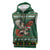 Personalized Radnorshire Wales Christmas Sleeveless Zip Hoodie Red-Tailed Hawk Design - Wonder Print Shop