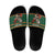 Personalized Radnorshire Wales Christmas Slide Sandals Red-Tailed Hawk Design - Wonder Print Shop