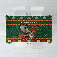 Personalized Radnorshire Wales Christmas Tablecloth Red-Tailed Hawk Design - Wonder Print Shop