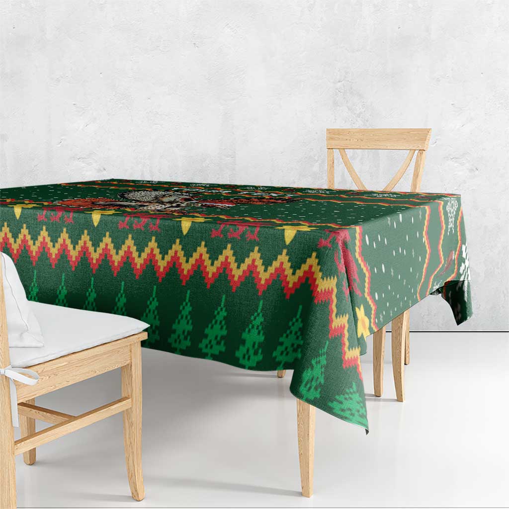 Personalized Radnorshire Wales Christmas Tablecloth Red-Tailed Hawk Design - Wonder Print Shop