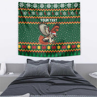 Personalized Radnorshire Wales Christmas Tapestry Red-Tailed Hawk Design - Wonder Print Shop