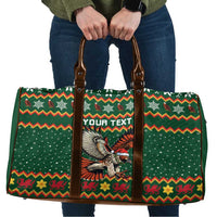 Personalized Radnorshire Wales Christmas Travel Bag Red-Tailed Hawk Design - Wonder Print Shop
