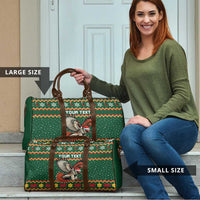 Personalized Radnorshire Wales Christmas Travel Bag Red-Tailed Hawk Design - Wonder Print Shop