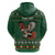Personalized Radnorshire Wales Christmas Zip Hoodie Red-Tailed Hawk Design - Wonder Print Shop