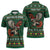 Personalized Radnorshire Wales Christmas Zipper Polo Shirt Red-Tailed Hawk Design - Wonder Print Shop