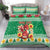 Personalized Wales Christmas Bedding Set Cute Red Welsh Dragon and Daffodils - Wonder Print Shop