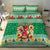 Personalized Wales Christmas Bedding Set Cute Red Welsh Dragon and Daffodils - Wonder Print Shop