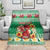 Personalized Wales Christmas Blanket Cute Red Welsh Dragon and Daffodils - Wonder Print Shop