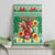 Personalized Wales Christmas Canvas Wall Art Cute Red Welsh Dragon and Daffodils - Wonder Print Shop