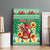 Personalized Wales Christmas Canvas Wall Art Cute Red Welsh Dragon and Daffodils - Wonder Print Shop