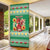 Personalized Wales Christmas Door Cover Cute Red Welsh Dragon and Daffodils - Wonder Print Shop