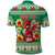 Personalized Wales Christmas Polo Shirt Cute Red Welsh Dragon and Daffodils - Wonder Print Shop