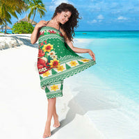 Personalized Wales Christmas Sarong Cute Red Welsh Dragon and Daffodils - Wonder Print Shop