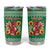 Personalized Wales Christmas Tumbler Cup Cute Red Welsh Dragon and Daffodils - Wonder Print Shop