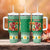 Personalized Wales Christmas Tumbler With Handle Cute Red Welsh Dragon and Daffodils - Wonder Print Shop
