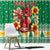 Personalized Wales Christmas Window Curtain Cute Red Welsh Dragon and Daffodils - Wonder Print Shop