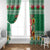 Personalized Wales Christmas Window Curtain Cute Red Welsh Dragon and Daffodils - Wonder Print Shop
