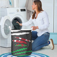 Wales Beast Laundry Basket Ripped Flag Graphic - Wonder Print Shop