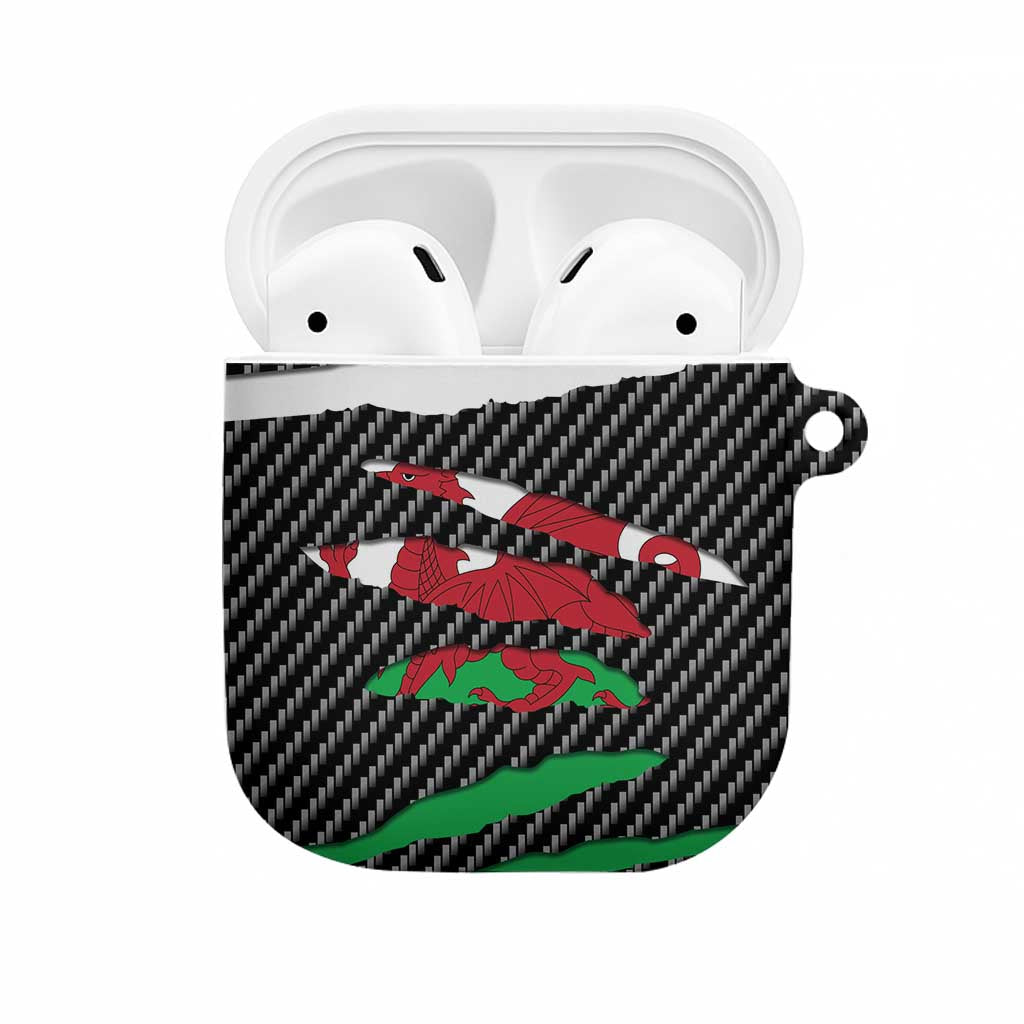 Wales Beast AirPods Case Ripped Flag Graphic - Wonder Print Shop