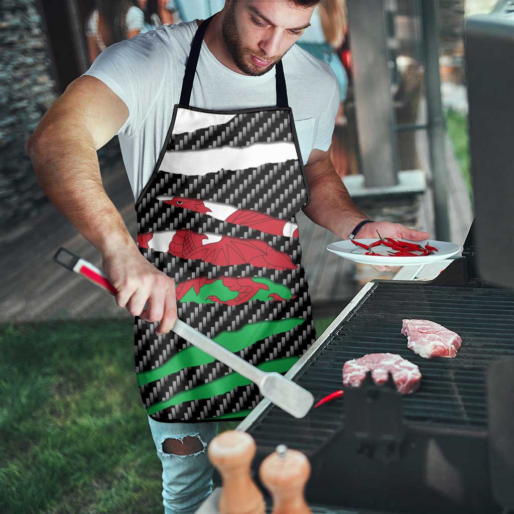 Wales Beast Apron Ripped Flag Graphic - Wonder Print Shop