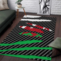 Wales Beast Area Rug Ripped Flag Graphic - Wonder Print Shop