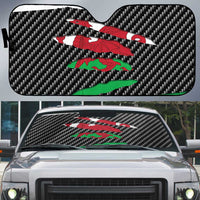 Wales Beast Auto Sun Shade Ripped Flag Graphic - Wonder Print Shop