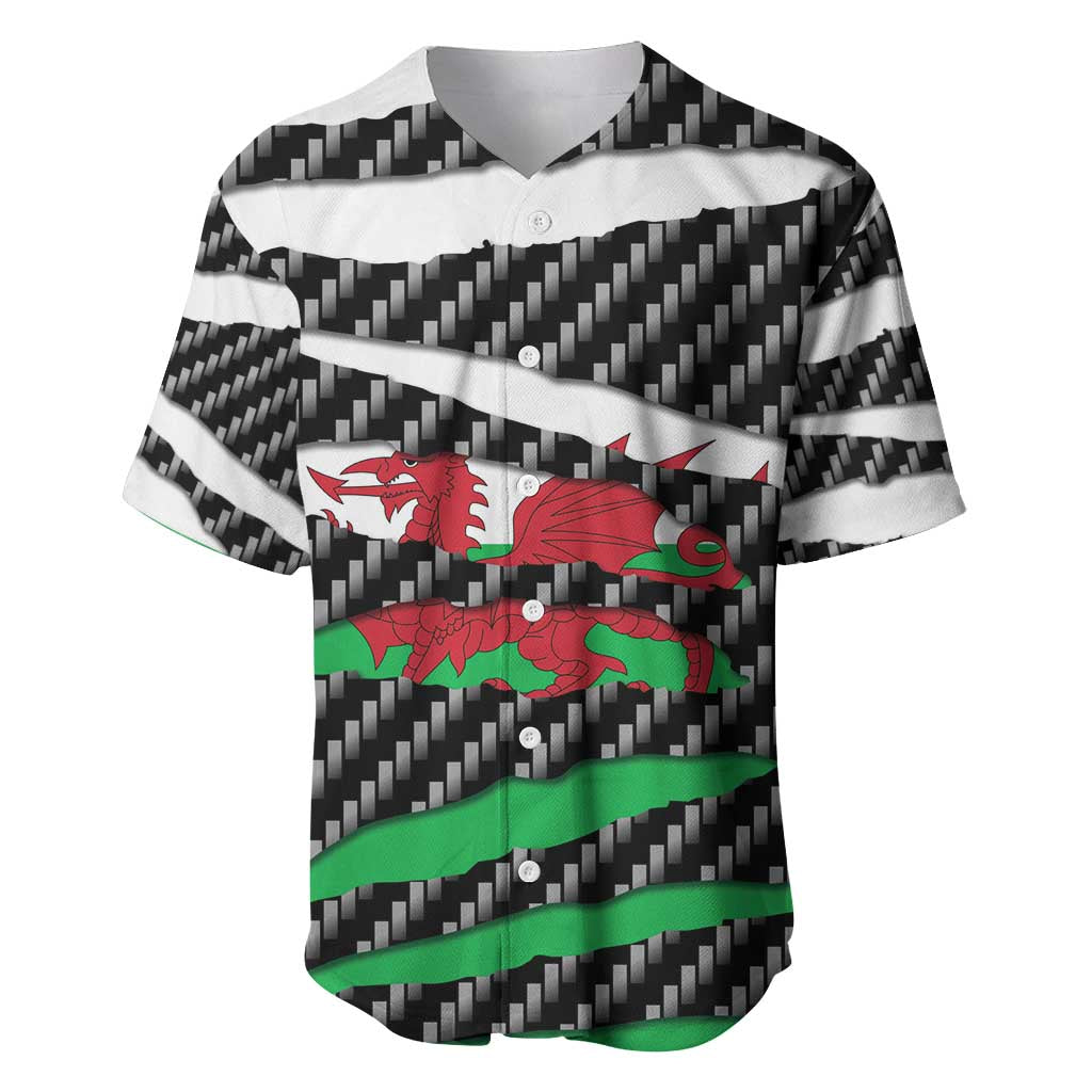 Wales Beast Baseball Jersey Ripped Flag Graphic - Wonder Print Shop