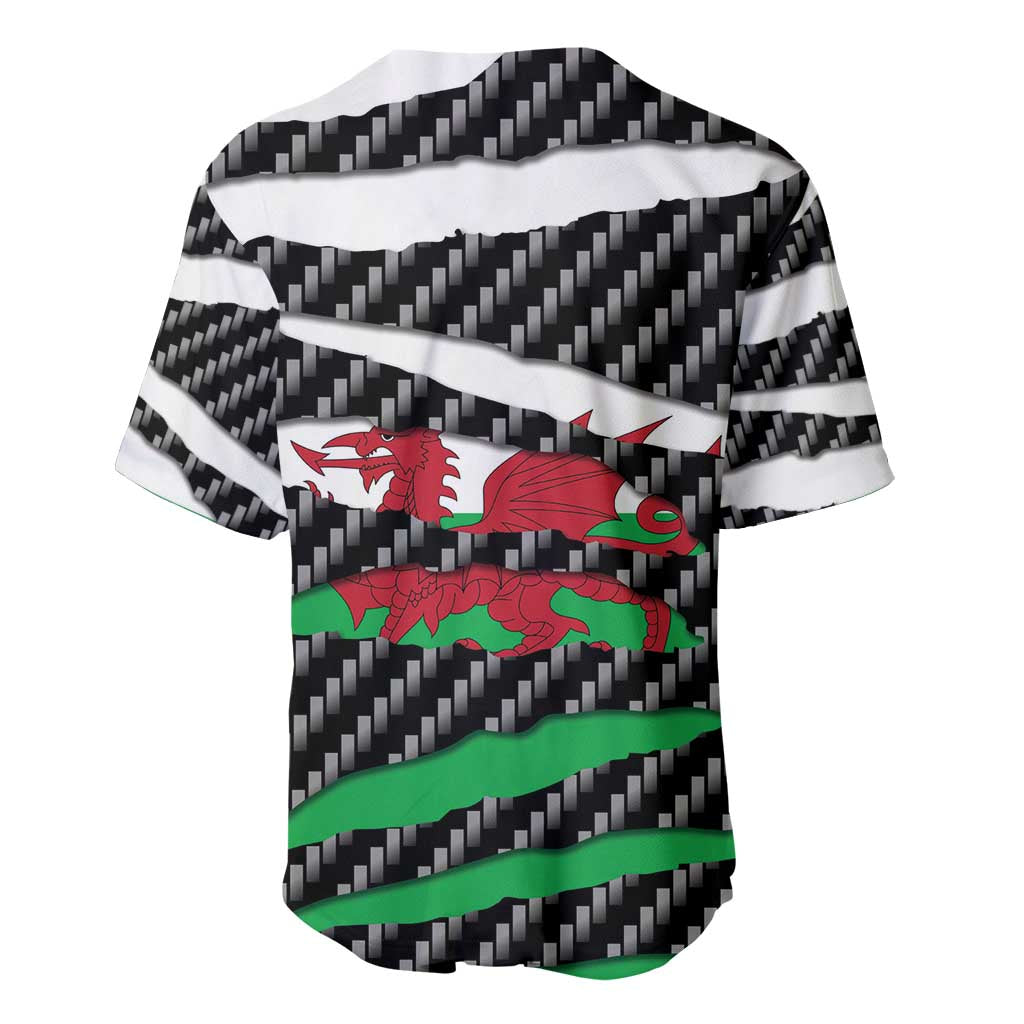 Wales Beast Baseball Jersey Ripped Flag Graphic - Wonder Print Shop