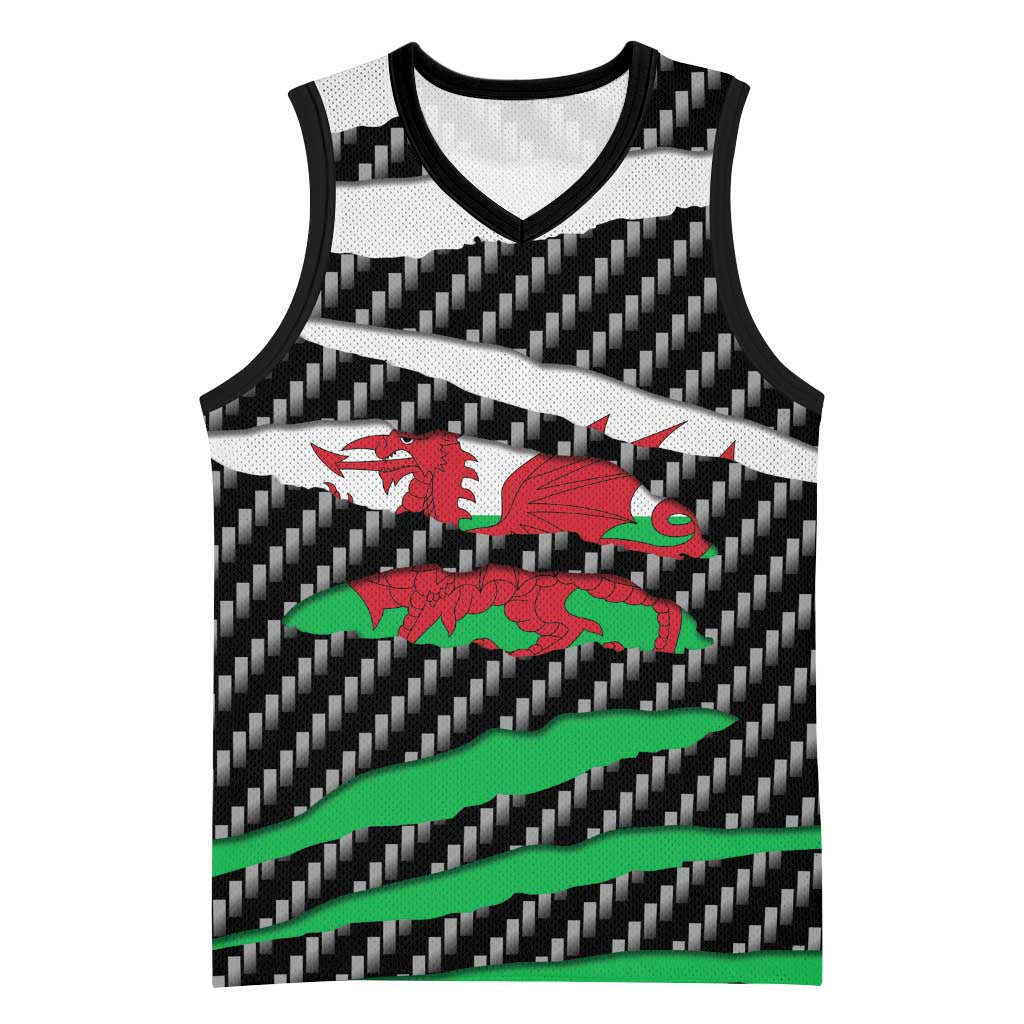 Wales Beast Basketball Jersey Ripped Flag Graphic - Wonder Print Shop