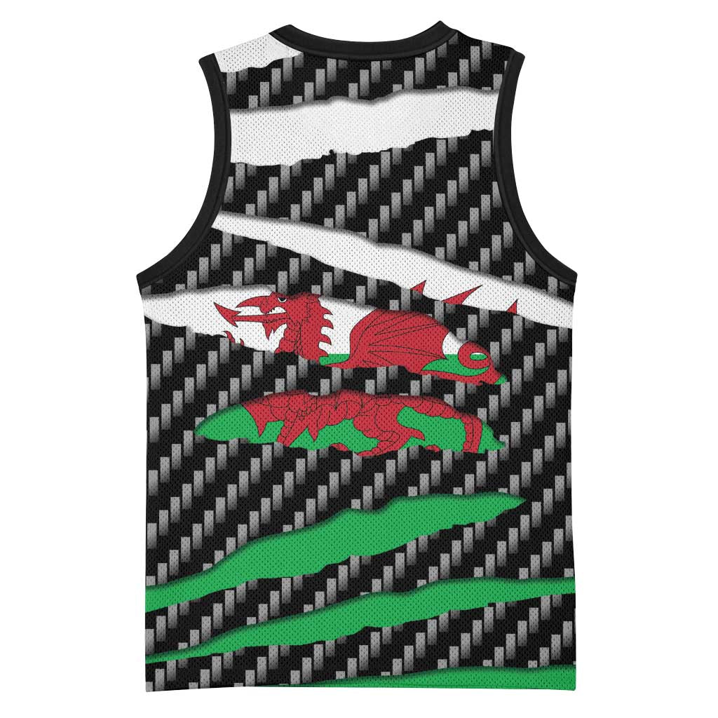 Wales Beast Basketball Jersey Ripped Flag Graphic - Wonder Print Shop