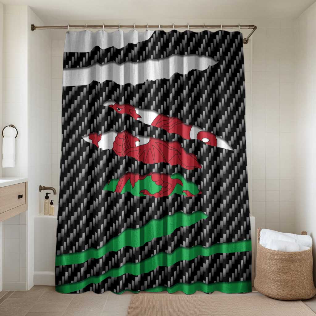 Wales Beast Bathroom Set Ripped Flag Graphic - Wonder Print Shop