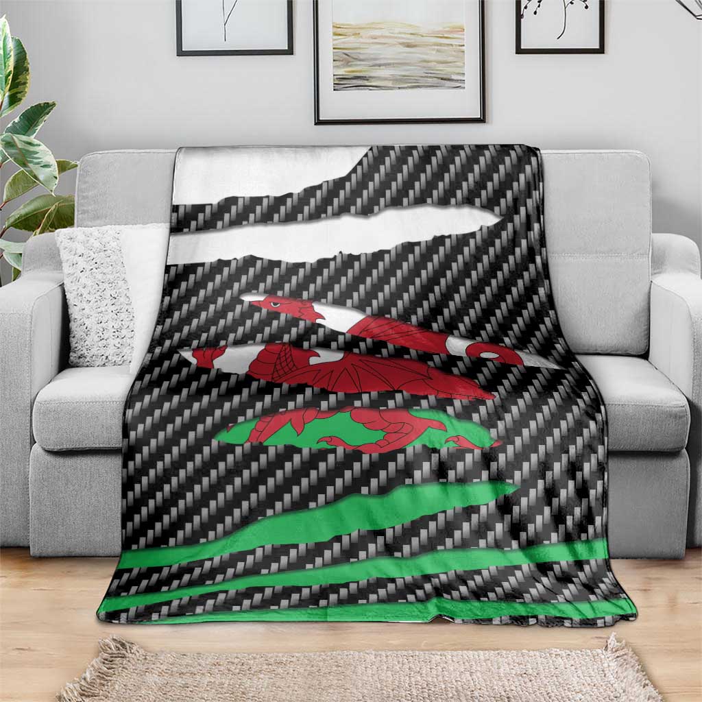 Wales Beast Blanket Ripped Flag Graphic - Wonder Print Shop