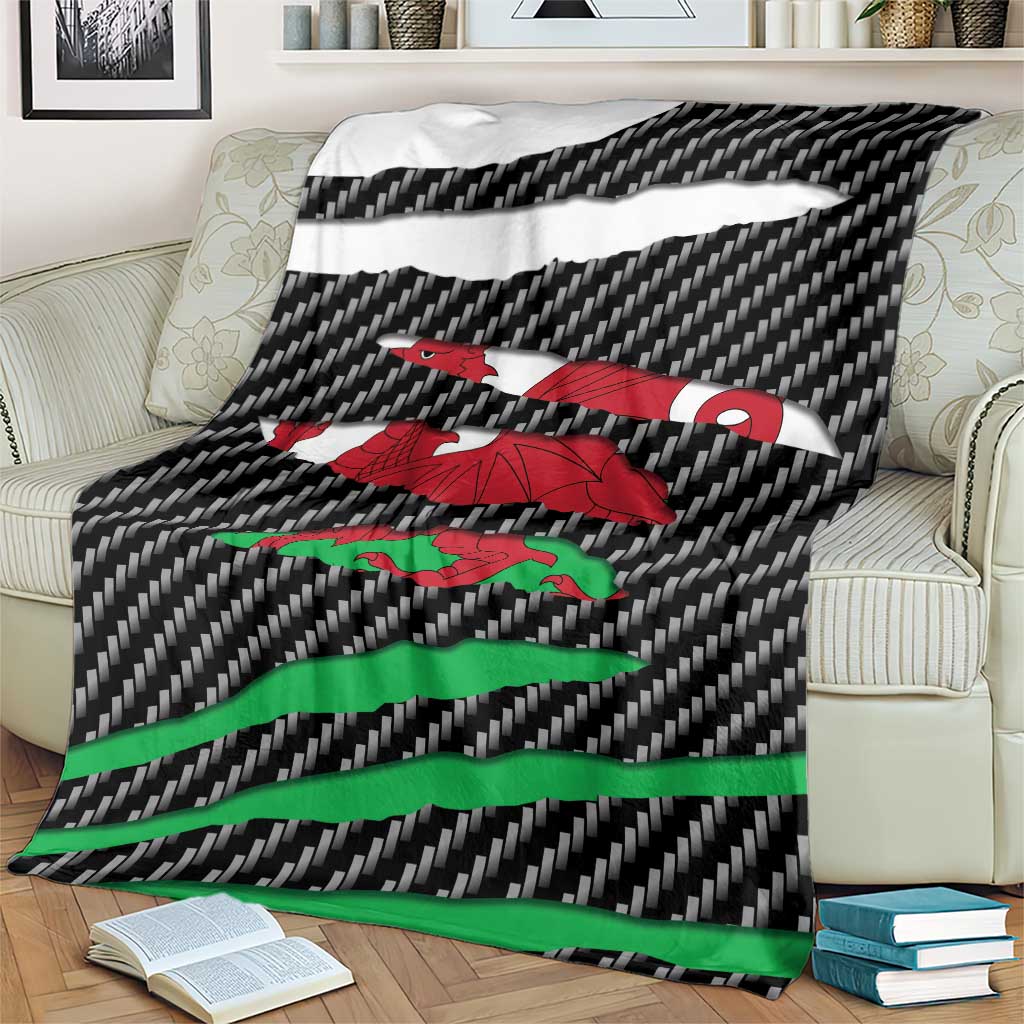 Wales Beast Blanket Ripped Flag Graphic - Wonder Print Shop