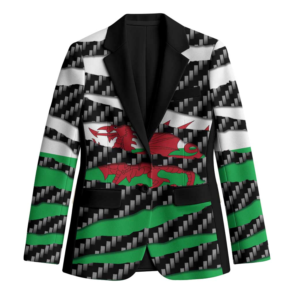 Wales Beast Blazer Ripped Flag Graphic - Wonder Print Shop