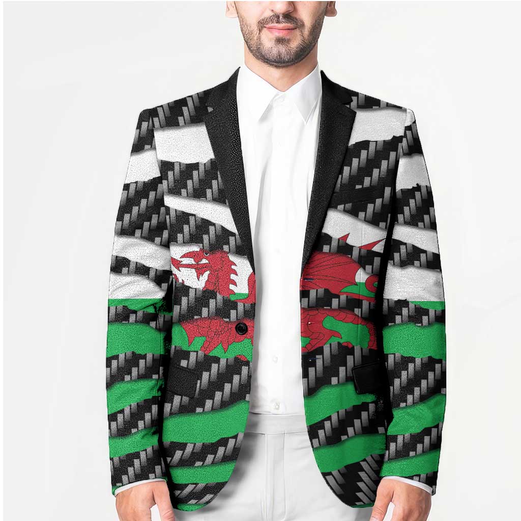 Wales Beast Blazer Ripped Flag Graphic - Wonder Print Shop