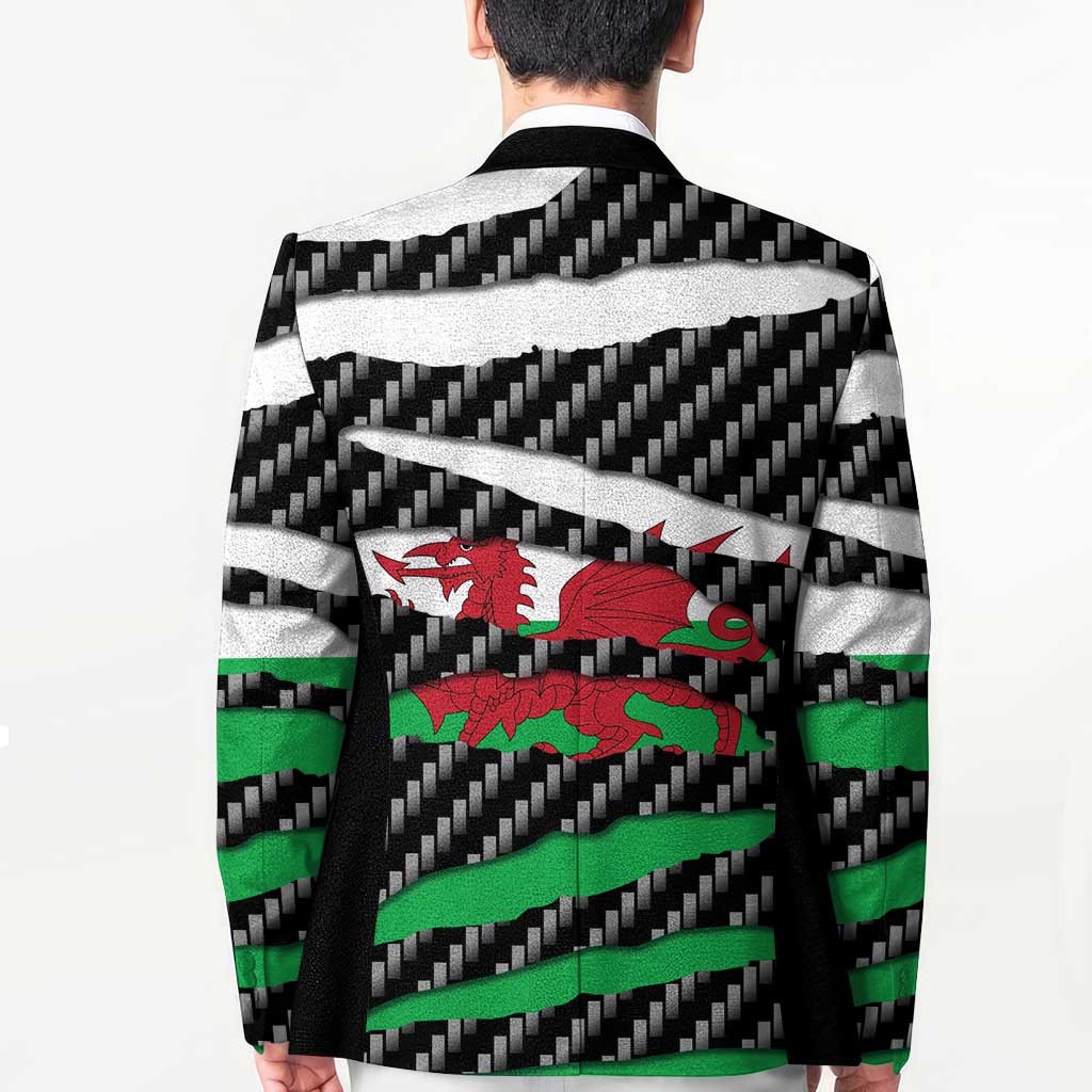 Wales Beast Blazer Ripped Flag Graphic - Wonder Print Shop