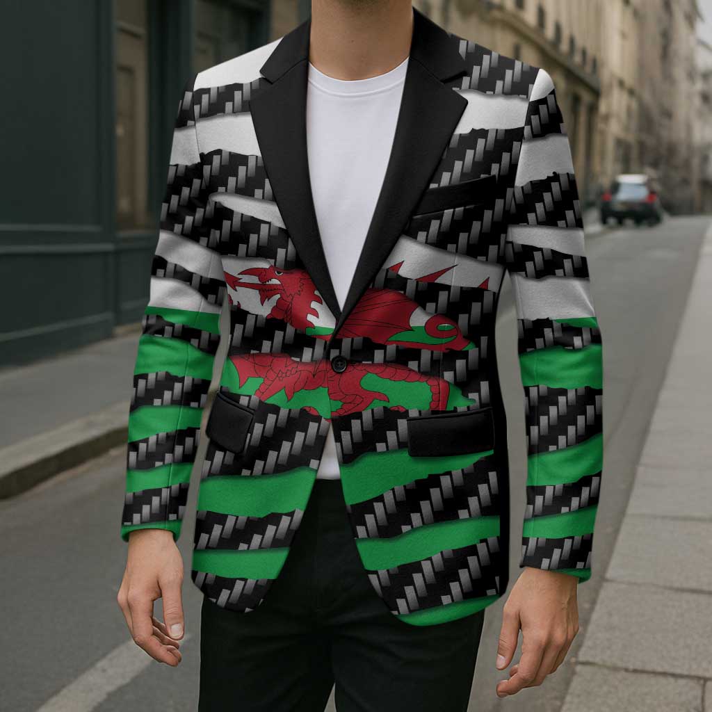 Wales Beast Blazer Ripped Flag Graphic - Wonder Print Shop