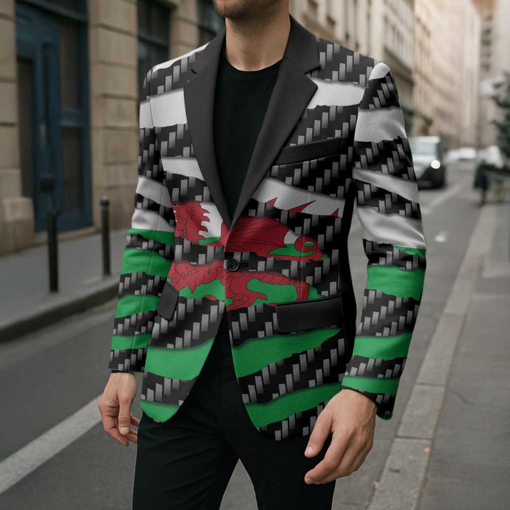 Wales Beast Blazer Ripped Flag Graphic - Wonder Print Shop