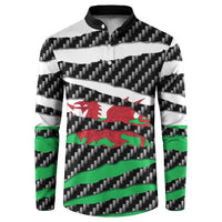 Wales Beast Button Sweatshirt Ripped Flag Graphic - Wonder Print Shop