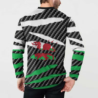 Wales Beast Button Sweatshirt Ripped Flag Graphic - Wonder Print Shop