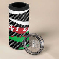 Wales Beast 4 in 1 Can Cooler Tumbler Ripped Flag Graphic - Wonder Print Shop