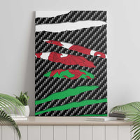Wales Beast Canvas Wall Art Ripped Flag Graphic - Wonder Print Shop
