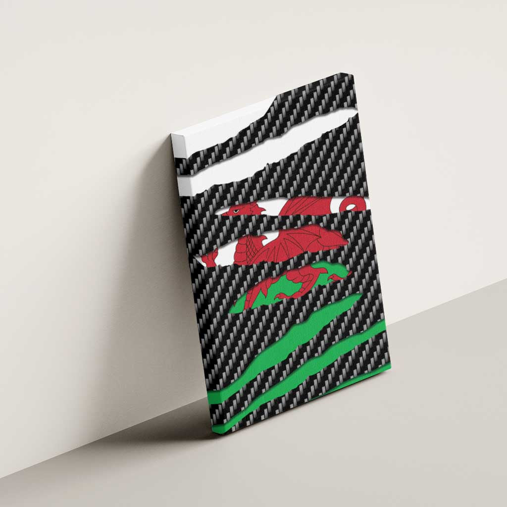 Wales Beast Canvas Wall Art Ripped Flag Graphic - Wonder Print Shop