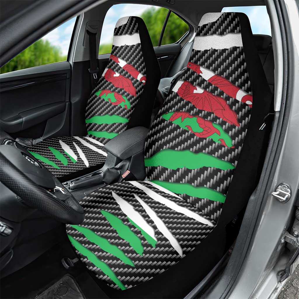 Wales Beast Car Seat Cover Ripped Flag Graphic - Wonder Print Shop