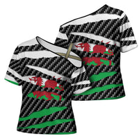 Wales Beast Cross Shoulder Shirt Ripped Flag Graphic - Wonder Print Shop